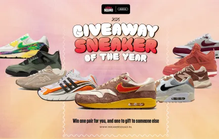 Sneaker van het jaar 2025 giveaway